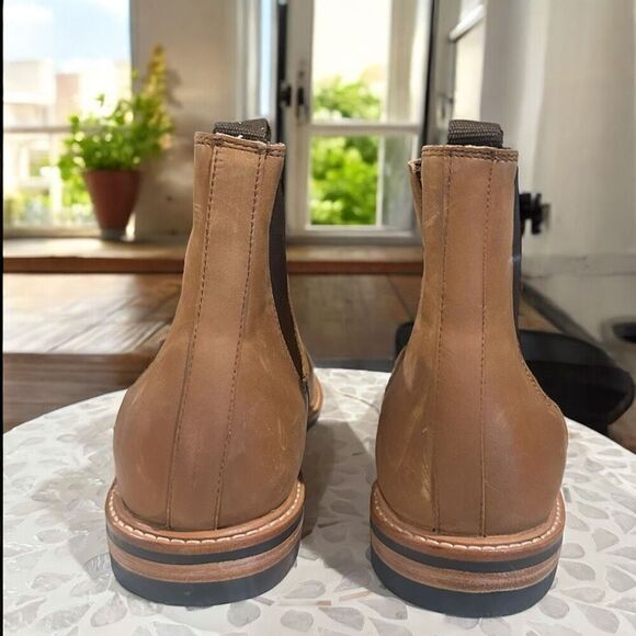 NISOLO $260 All-Weather Waterproof Textured Leather Chelsea Marco Slip-On Boots